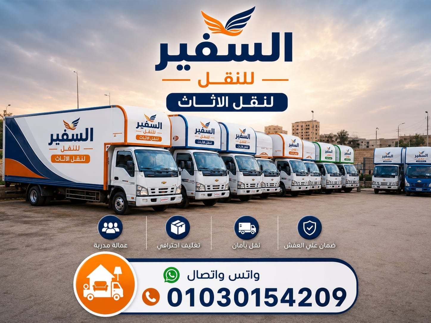 سيارات نقل اثاث السفير